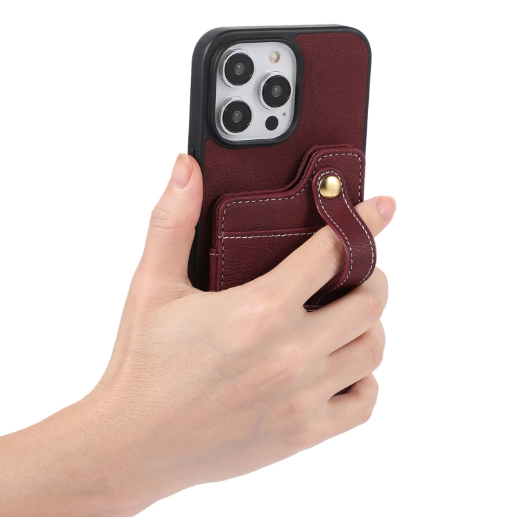 For iPhone 14 Plus ABEEL Litchi Texture Card Bag PU Phone Case(Purple) For iPhone 14 Plus ABEEL Litchi Texture Card Bag PU Phone Case(Purple)
