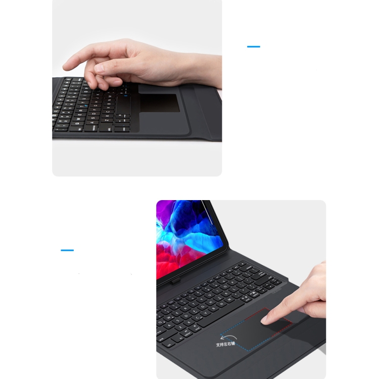 Benks For iPad Pro 11 inch (2020) / iPad Pro 11 inch (2018) Integrated Touch Bluetooth Keyboard Bluetooth Keyboard Tablet Case with Pen Slot & Sleep / Wake-up Function Benks For iPad Pro 11 inch (2020) / iPad Pro 11 inch (2018) Integrated Touch Bluetooth Keyboard Bluetooth Keyboard Tablet Case with Pen Slot & Sleep / Wake-up Function
