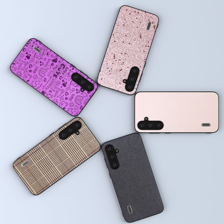 For Samsung Galaxy S23 FE 5G ABEEL Glitter Shockproof Phone Case(White) For Samsung Galaxy S23 FE 5G ABEEL Glitter Shockproof Phone Case(White)