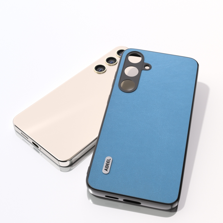 For Samsung Galaxy S24 5G ABEEL Arashi Texture PU Phone Case(Sky Blue) For Samsung Galaxy S24 5G ABEEL Arashi Texture PU Phone Case(Sky Blue)