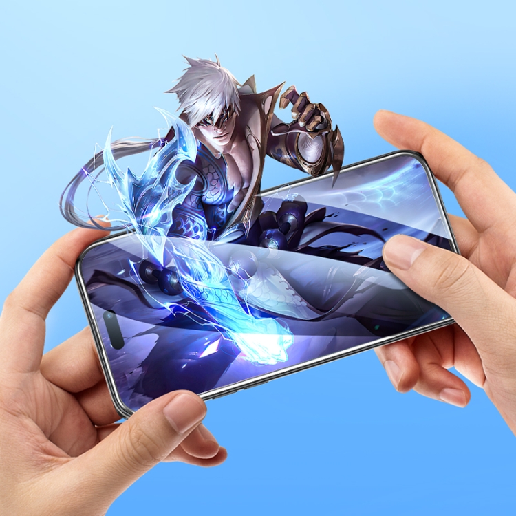 For iPhone 15 Pro HOCO G1 0.33mm 2.5D Flash Attach Full Screen Silk Screen HD Tempered Glass Film For iPhone 15 Pro HOCO G1 0.33mm 2.5D Flash Attach Full Screen Silk Screen HD Tempered Glass Film