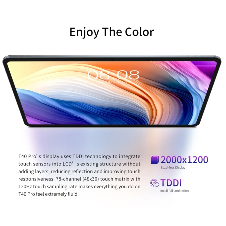 Teclast T40 Pro 2023 タブレット PC 10.4 インチ、8GB+128GB、Android