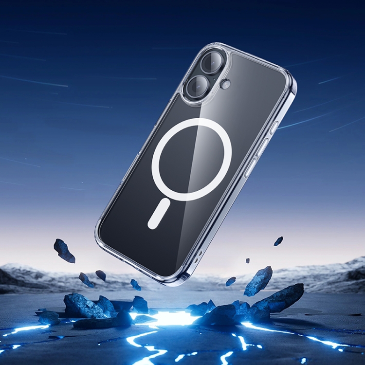 For iPhone 16 hoco MagSafe Magnetic Series Airbag Shockproof Phone Case(Transparent) For iPhone 16 hoco MagSafe Magnetic Series Airbag Shockproof Phone Case(Transparent)