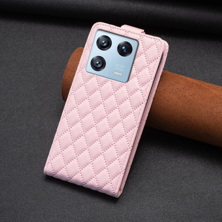 Para Xiaomi 13 Lite / Civi 2 Diamond Lattice Funda de cuero con tapa  vertical para teléfono (