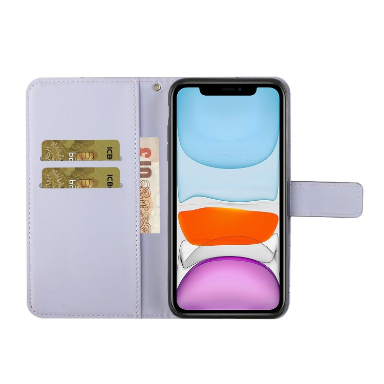 For iPhone 15 Pro Ethnic Style Embossed Pattern Leather Phone Case(Purple) For iPhone 15 Pro Ethnic Style Embossed Pattern Leather Phone Case(Purple)