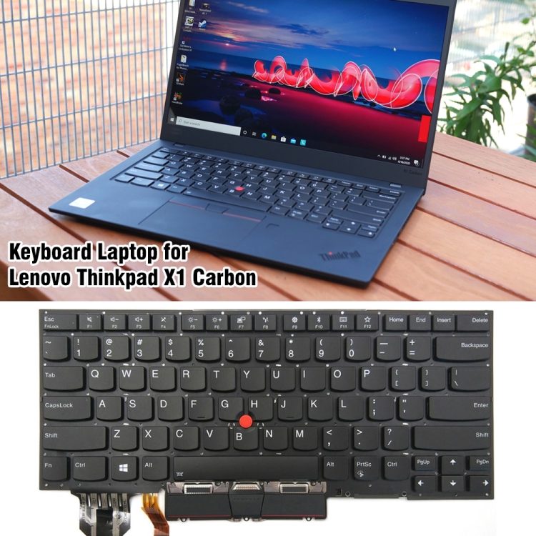 Para Lenovo Thinkpad X1 Carbon 8th Gen 2020 versión de EE. UU. Teclado retroiluminado para computadora portátil - 3