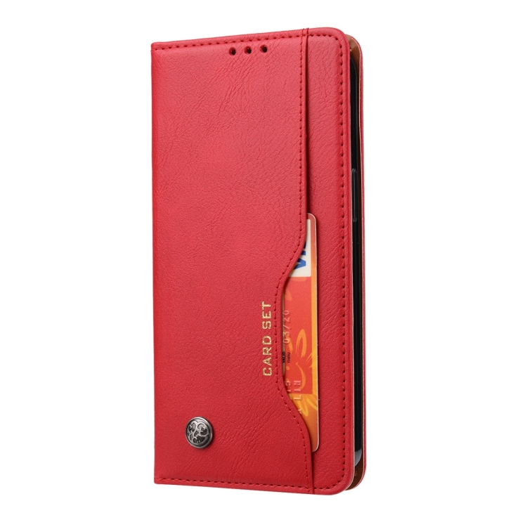 For iPhone 15 Pro Knead Skin Texture Flip Leather Phone Case(Red) For iPhone 15 Pro Knead Skin Texture Flip Leather Phone Case(Red)