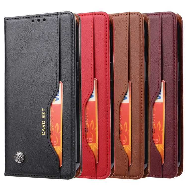 For iPhone 15 Pro Knead Skin Texture Flip Leather Phone Case(Red) For iPhone 15 Pro Knead Skin Texture Flip Leather Phone Case(Red)