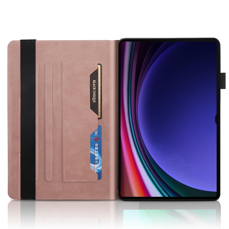 For Samsung Galaxy Tab S9 Ultra Life Tree Series Horizontal Flip Leather Tablet Case(Rose Gold) For Samsung Galaxy Tab S9 Ultra Life Tree Series Horizontal Flip Leather Tablet Case(Rose Gold)