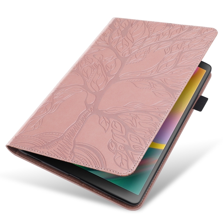 For Samsung Galaxy Tab S9 Ultra Life Tree Series Horizontal Flip Leather Tablet Case(Rose Gold) For Samsung Galaxy Tab S9 Ultra Life Tree Series Horizontal Flip Leather Tablet Case(Rose Gold)