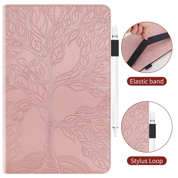 For Samsung Galaxy Tab S9 Ultra Life Tree Series Horizontal Flip Leather Tablet Case(Rose Gold) For Samsung Galaxy Tab S9 Ultra Life Tree Series Horizontal Flip Leather Tablet Case(Rose Gold)