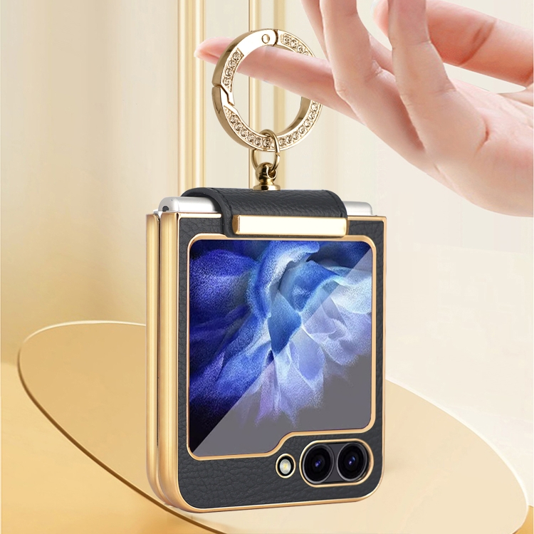For Samsung Galaxy Z Flip6 Colorful PU Phone Case with Ring Holder(Red) For Samsung Galaxy Z Flip6 Colorful PU Phone Case with Ring Holder(Red)