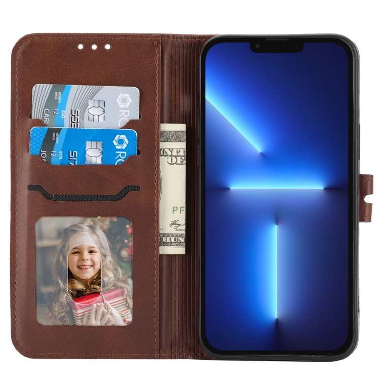 For iPhone 15 Pro Embossed Happy Cat Pattern Flip Leather Phone Case(Brown) For iPhone 15 Pro Embossed Happy Cat Pattern Flip Leather Phone Case(Brown)