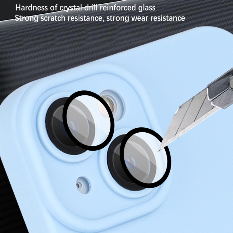 For iPhone 15 Strap Holder Shockproof Protective Phone Case with Lens Film(Blue + Black) For iPhone 15 Strap Holder Shockproof Protective Phone Case with Lens Film(Blue + Black)