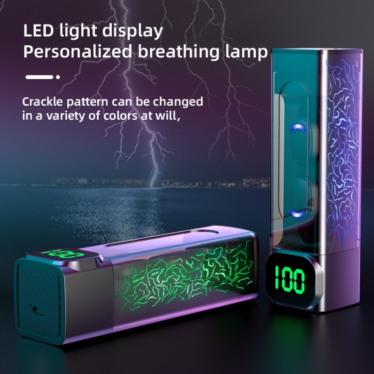 E50 Colorful Light Intelligent Digital Display Bluetooth Earphones E50 Colorful Light Intelligent Digital Display Bluetooth Earphones