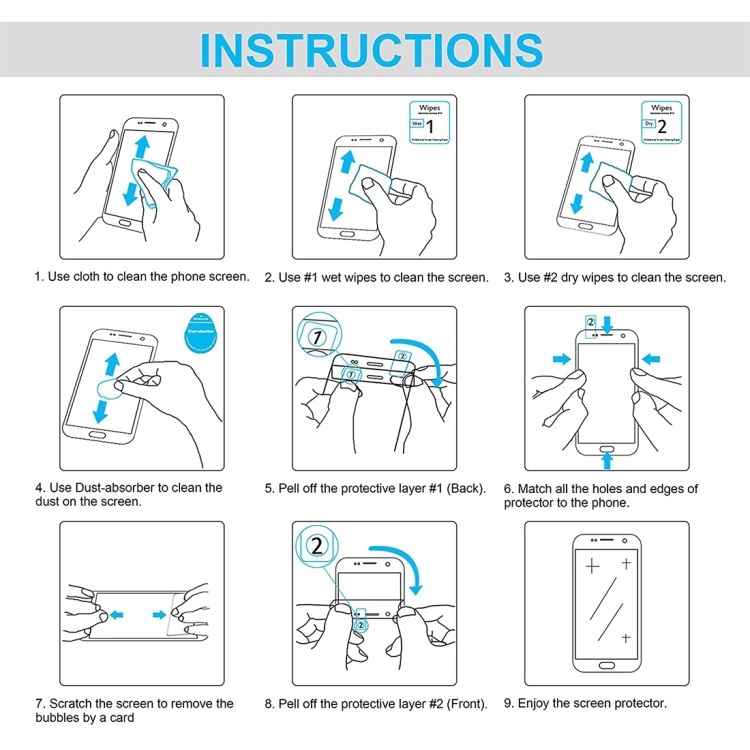 For Samsung Galaxy Tab S9 25pcs Full Screen HD PET Screen Protector For Samsung Galaxy Tab S9 25pcs Full Screen HD PET Screen Protector
