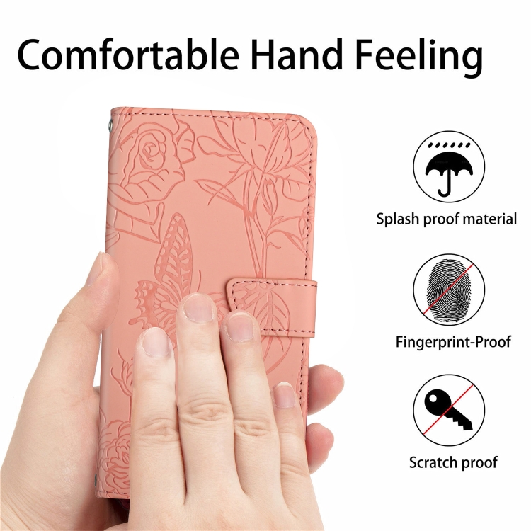 For Samsung Galaxy S24 Ultra 5G Skin Feel Butterfly Embossed Flip Leather Phone Case(Pink) For Samsung Galaxy S24 Ultra 5G Skin Feel Butterfly Embossed Flip Leather Phone Case(Pink)