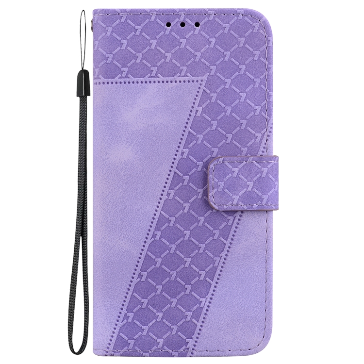 For Samsung Galaxy S22 5G Seven-shaped Embossed Leather Phone Case(Purple) For Samsung Galaxy S22 5G Seven-shaped Embossed Leather Phone Case(Purple)