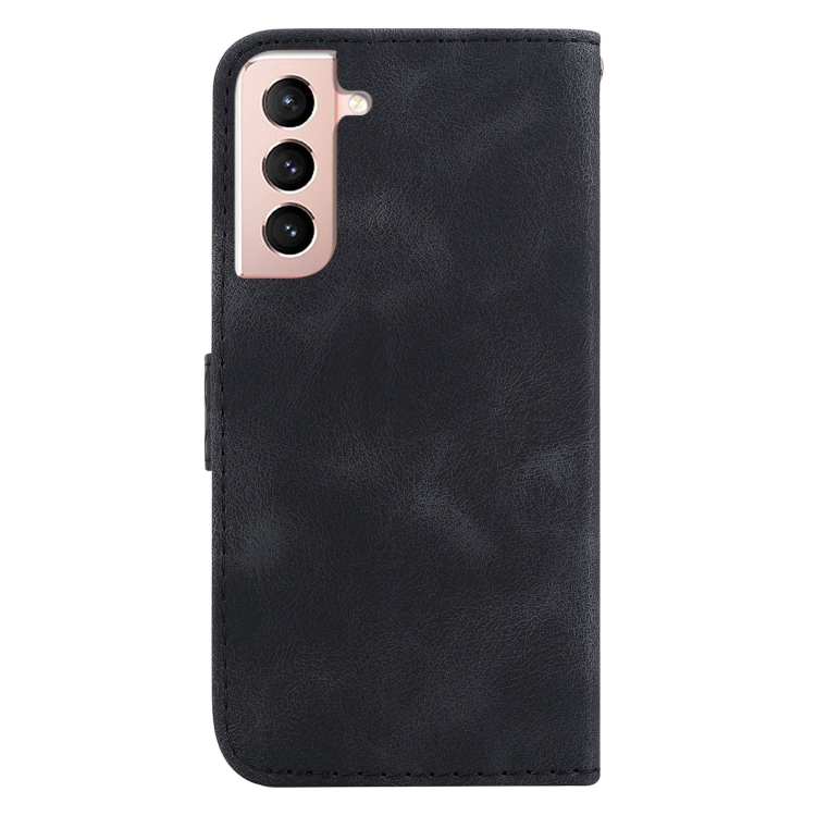 For Samsung Galaxy S22+ 5G Seven-shaped Embossed Leather Phone Case(Black) For Samsung Galaxy S22+ 5G Seven-shaped Embossed Leather Phone Case(Black)