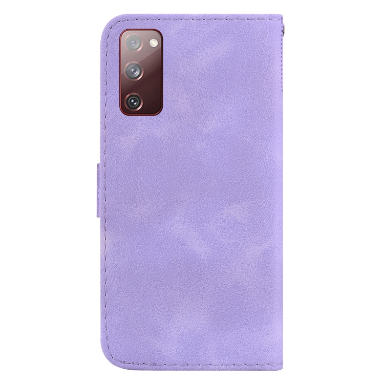 For Samsung Galaxy S20 FE 4G/5G Seven-shaped Embossed Leather Phone Case(Purple) For Samsung Galaxy S20 FE 4G/5G Seven-shaped Embossed Leather Phone Case(Purple)