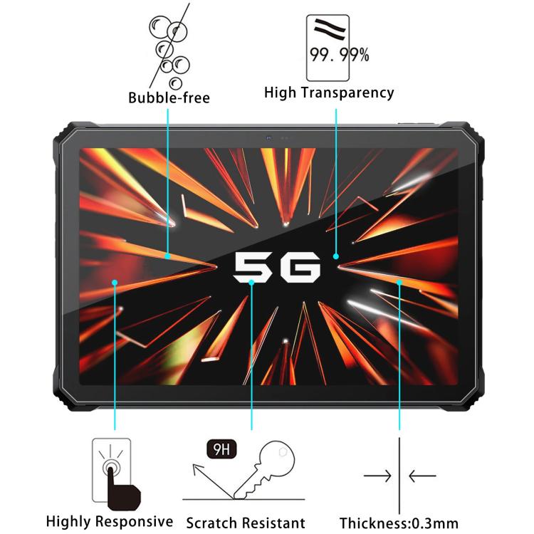 Protecteur D'écran En Verre Trempé Pour Blackview Active 12 PRO - 2 Pièces, Dureté 9H, Anti-rayures