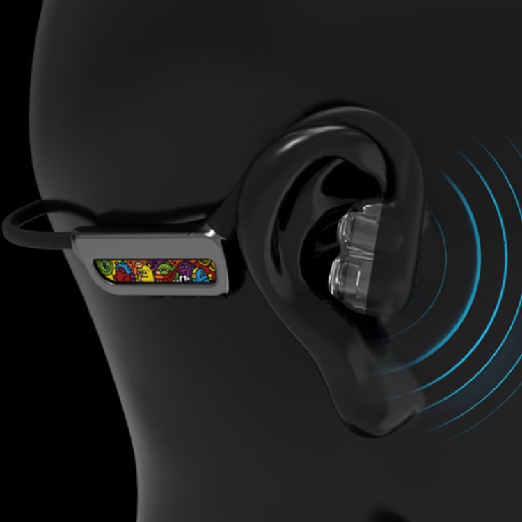 D MOOSTER D05 Air Conduction Wireless Bluetooth Sports Earphone(Black)