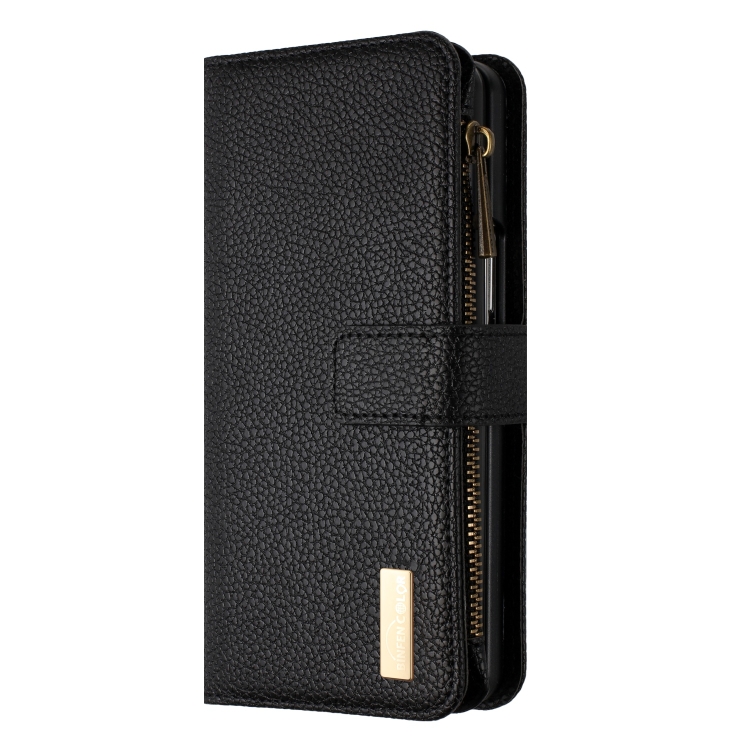 For Samsung Galaxy Z Fold5 Litchi Texture Zipper Wallet Leather Phone Case(Black) For Samsung Galaxy Z Fold5 Litchi Texture Zipper Wallet Leather Phone Case(Black)
