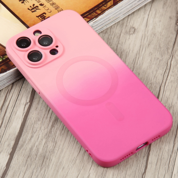 Compre Para Iphone 15 Pro Max Gradiente Color Case de Teléfono TPU Cubierta  de Teléfono Anti-drop - Rosa / Verde en China