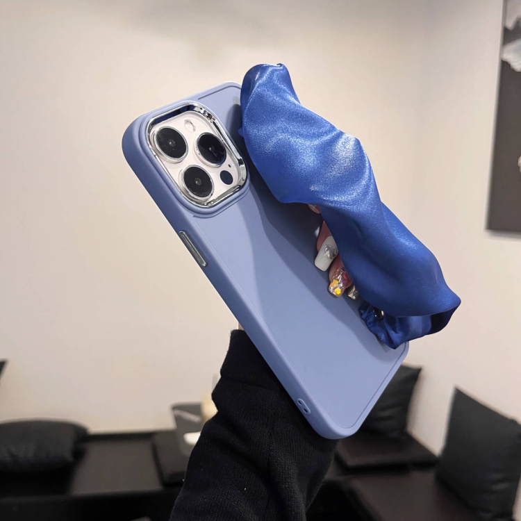 For iPhone 13 Pro 2 in 1 Electroplating Wristband Phone Case(Blue) For iPhone 13 Pro 2 in 1 Electroplating Wristband Phone Case(Blue)