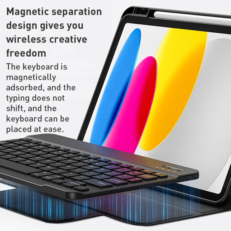 For iPad 10th Gen 10.9 2022 WiWU Skin Feel Magnetic Detachable Keyboard Tablet Case(Black) For iPad 10th Gen 10.9 2022 WiWU Skin Feel Magnetic Detachable Keyboard Tablet Case(Black)