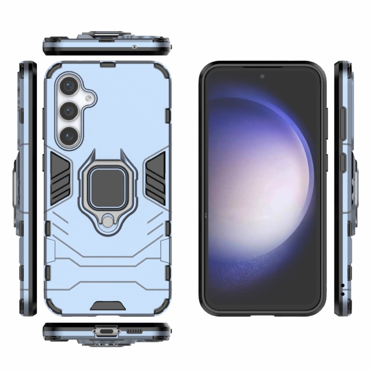 For Samsung Galaxy S23 FE 5G PC + TPU Shockproof Protective Phone Case with Magnetic Ring Holder(Navy Blue) For Samsung Galaxy S23 FE 5G PC + TPU Shockproof Protective Phone Case with Magnetic Ring Holder(Navy Blue)