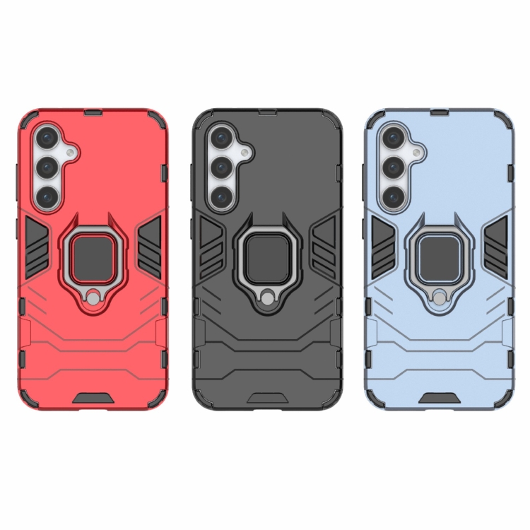 For Samsung Galaxy S23 FE 5G PC + TPU Shockproof Protective Phone Case with Magnetic Ring Holder(Navy Blue) For Samsung Galaxy S23 FE 5G PC + TPU Shockproof Protective Phone Case with Magnetic Ring Holder(Navy Blue)