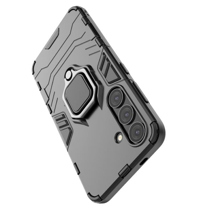 For Samsung Galaxy S24 5G PC + TPU Shockproof Protective Phone Case with Magnetic Ring Holder(Navy Blue) For Samsung Galaxy S24 5G PC + TPU Shockproof Protective Phone Case with Magnetic Ring Holder(Navy Blue)