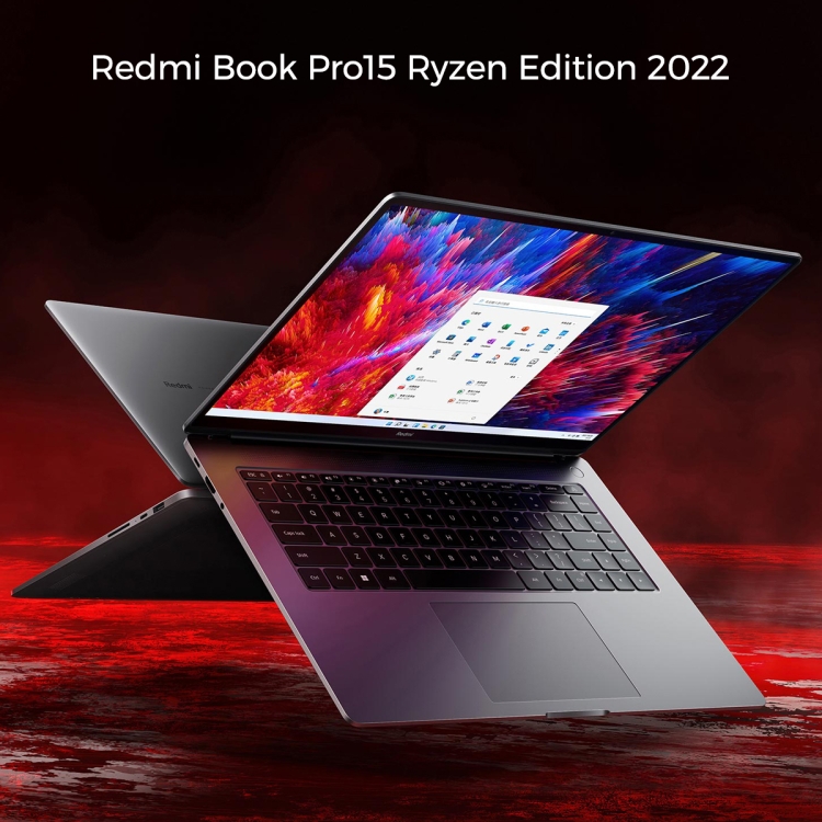 Xiaomi RedmiBook Pro 15 ラップトップ 2022 15.6 インチ、16GB+512GB、Windows 11 Home  中国語版、AMD Ryzen 5 6600H ヘキサコア RTX2050 ディスクリート グラフィックス (スターライト グレー)