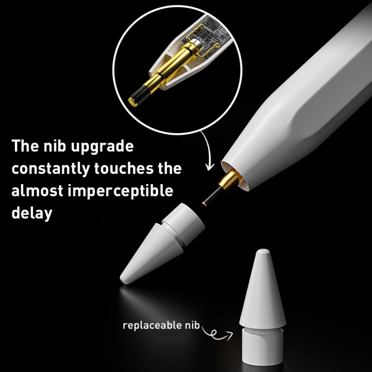 WIWU Tilt Anti-mistouch Touch Active Stylus Pen, Interfaz: USB-C / Type-C (Blanco) - B5