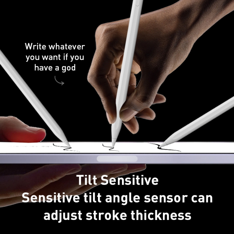 WIWU Tilt Anti-mistouch Touch Active Capacitive Stylus Pen, Interface:8 Pin(White) WIWU Tilt Anti-mistouch Touch Active Capacitive Stylus Pen, Interface:8 Pin(White)
