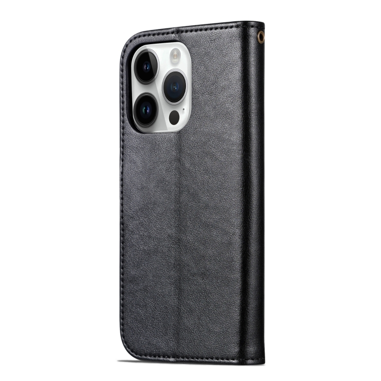 For iPhone 16 Pro Max AZNS Sheepskin Texture Flip Leather Phone Case(Black) For iPhone 16 Pro Max AZNS Sheepskin Texture Flip Leather Phone Case(Black)