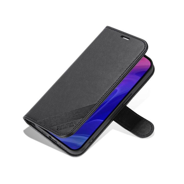 For iPhone 16 Pro Max AZNS Sheepskin Texture Flip Leather Phone Case(Black) For iPhone 16 Pro Max AZNS Sheepskin Texture Flip Leather Phone Case(Black)