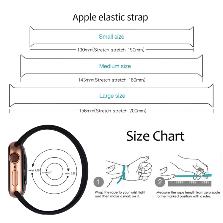 Size of apple online watch band