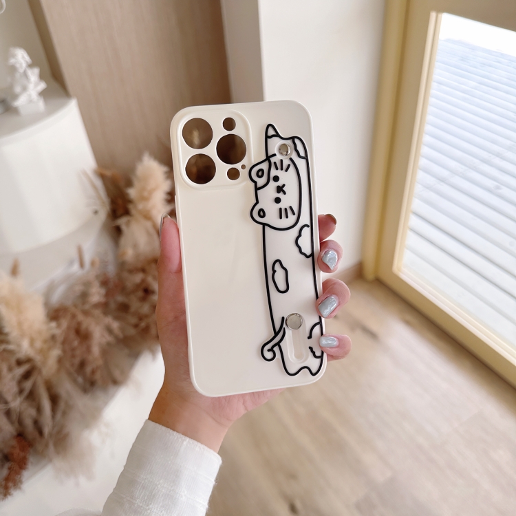 For iPhone 12 Pro Max Wristband Holder Phone Case(Cat) For iPhone 12 Pro Max Wristband Holder Phone Case(Cat)
