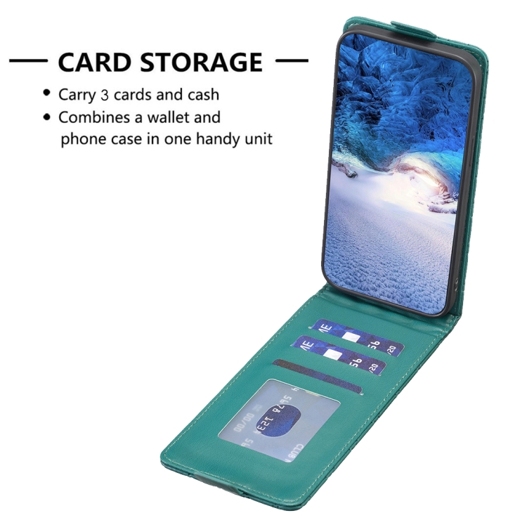 WOBURN Leather Folio Cover per Motorola Moto G23