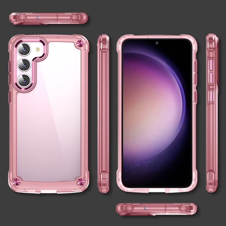 For Samsung Galaxy S23+ 5G Skin Feel TPU + PC Phone Case(Transparent Pink) For Samsung Galaxy S23+ 5G Skin Feel TPU + PC Phone Case(Transparent Pink)