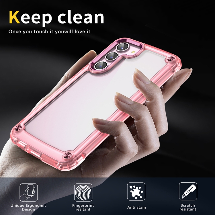 For Samsung Galaxy S23+ 5G Skin Feel TPU + PC Phone Case(Transparent Pink) For Samsung Galaxy S23+ 5G Skin Feel TPU + PC Phone Case(Transparent Pink)