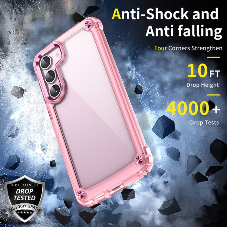 For Samsung Galaxy S23+ 5G Skin Feel TPU + PC Phone Case(Transparent Pink) For Samsung Galaxy S23+ 5G Skin Feel TPU + PC Phone Case(Transparent Pink)