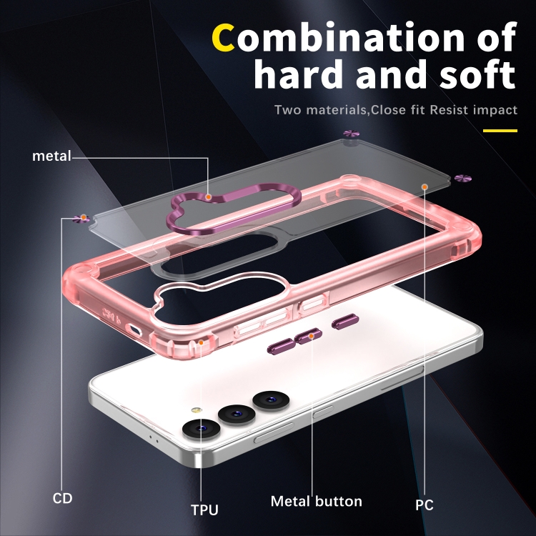 For Samsung Galaxy S24 Ultra 5G Skin Feel TPU + PC Phone Case(Transparent Pink) For Samsung Galaxy S24 Ultra 5G Skin Feel TPU + PC Phone Case(Transparent Pink)