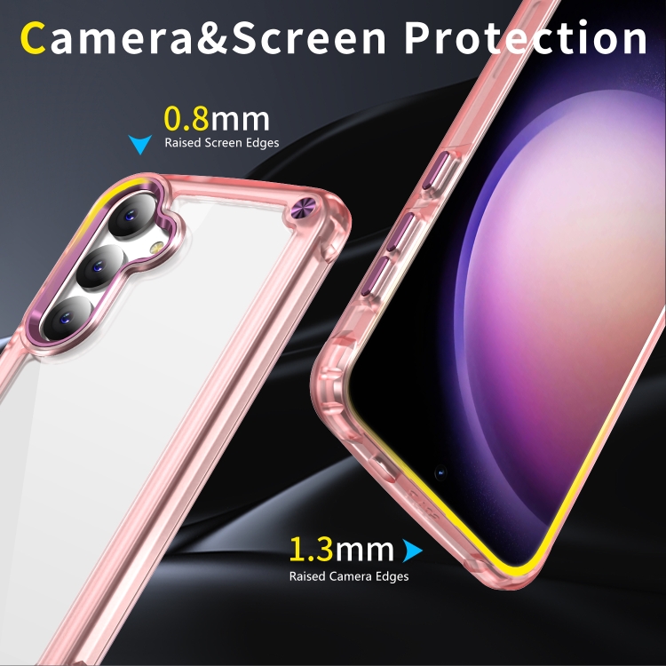 For Samsung Galaxy S24 Ultra 5G Skin Feel TPU + PC Phone Case(Transparent Pink) For Samsung Galaxy S24 Ultra 5G Skin Feel TPU + PC Phone Case(Transparent Pink)