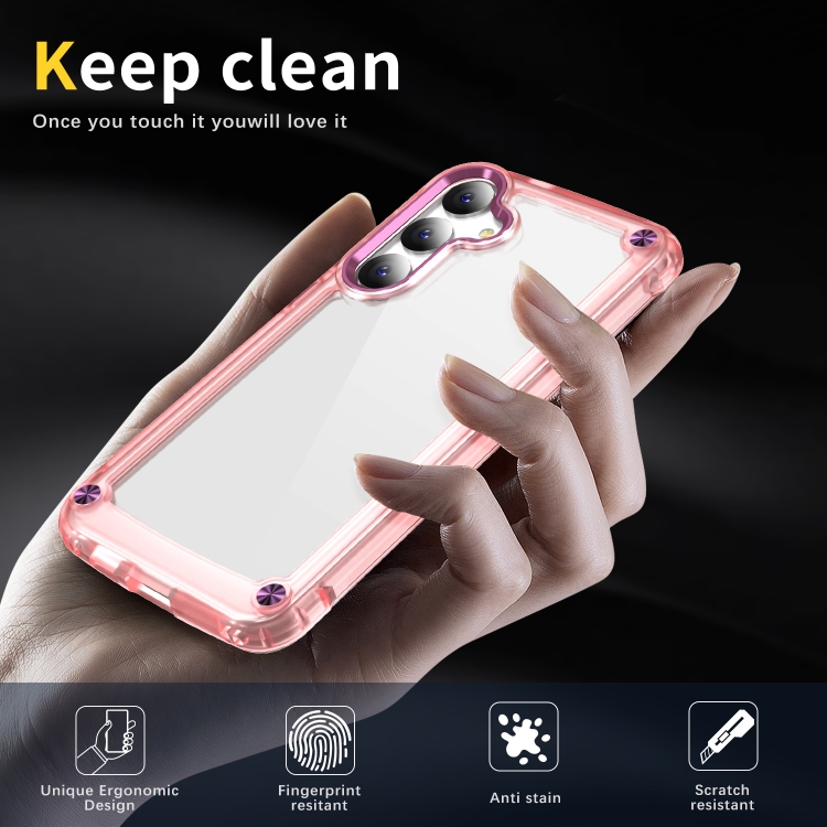 For Samsung Galaxy S24 Ultra 5G Skin Feel TPU + PC Phone Case(Transparent Pink) For Samsung Galaxy S24 Ultra 5G Skin Feel TPU + PC Phone Case(Transparent Pink)