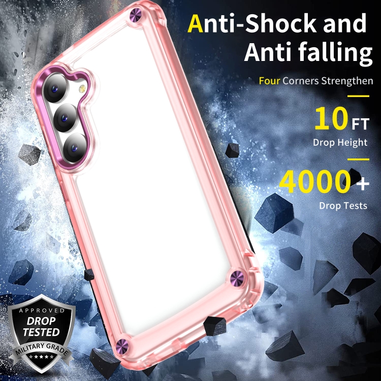For Samsung Galaxy S24 Ultra 5G Skin Feel TPU + PC Phone Case(Transparent Pink) For Samsung Galaxy S24 Ultra 5G Skin Feel TPU + PC Phone Case(Transparent Pink)