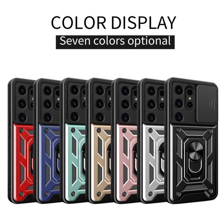 For Samsung Galaxy S24 Ultra 5G Sliding Camera Cover Design TPU+PC Phone Case(Rose Gold) For Samsung Galaxy S24 Ultra 5G Sliding Camera Cover Design TPU+PC Phone Case(Rose Gold)