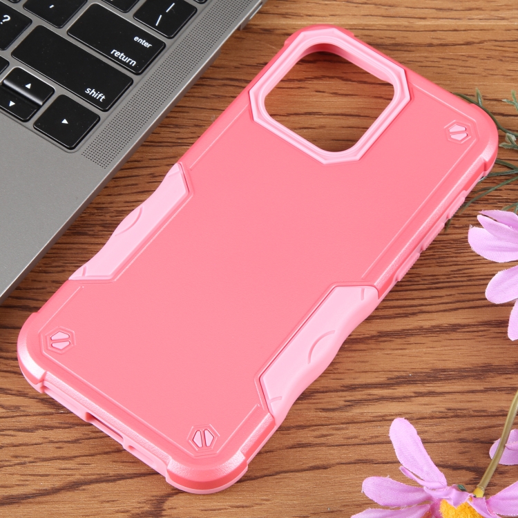 For iPhone 15 Pro Non-slip Shockproof Armor Phone Case(Pink) For iPhone 15 Pro Non-slip Shockproof Armor Phone Case(Pink)